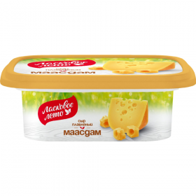 Сыр плав­ле­ный «Лас­ко­вое лето» вкус и аромат сыра Ма­а­сдам, 45%, 170 г