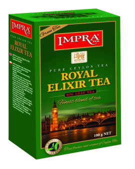 Чай IMPRA "Royal Elixir Tea" 100 гр., крупнолистовой, зеленый, комплект из 3 пачек