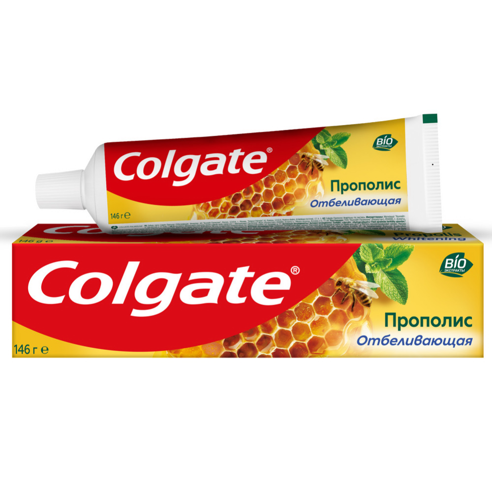 Зубная паста «Colgate» про­по­лис, от­бе­ли­ва­ю­щая, 100 мл.