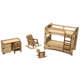 Мебель деревянная «Детская» для кукол