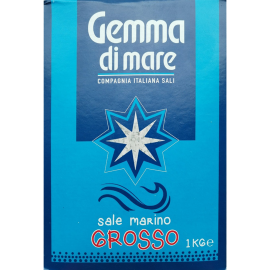 Соль морская пищевая «Gemma di mare» крупного помола, 1 кг