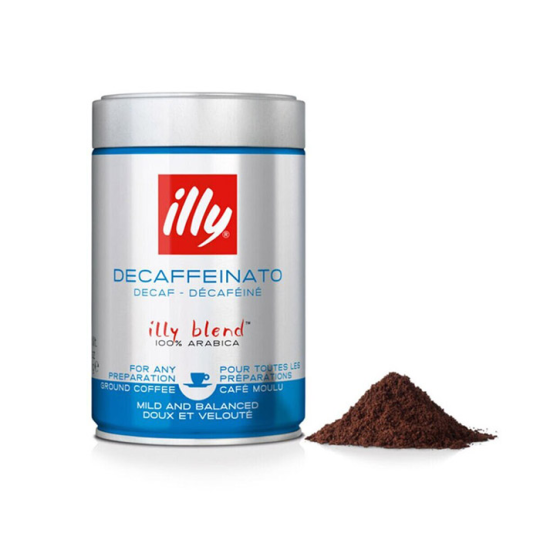 Кофе молотый illy 250г Decaffeinated