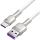 Кабель «Baseus» Cafule, Metal Data USB to Type-C 66W, White, CAKF000102, 1 м