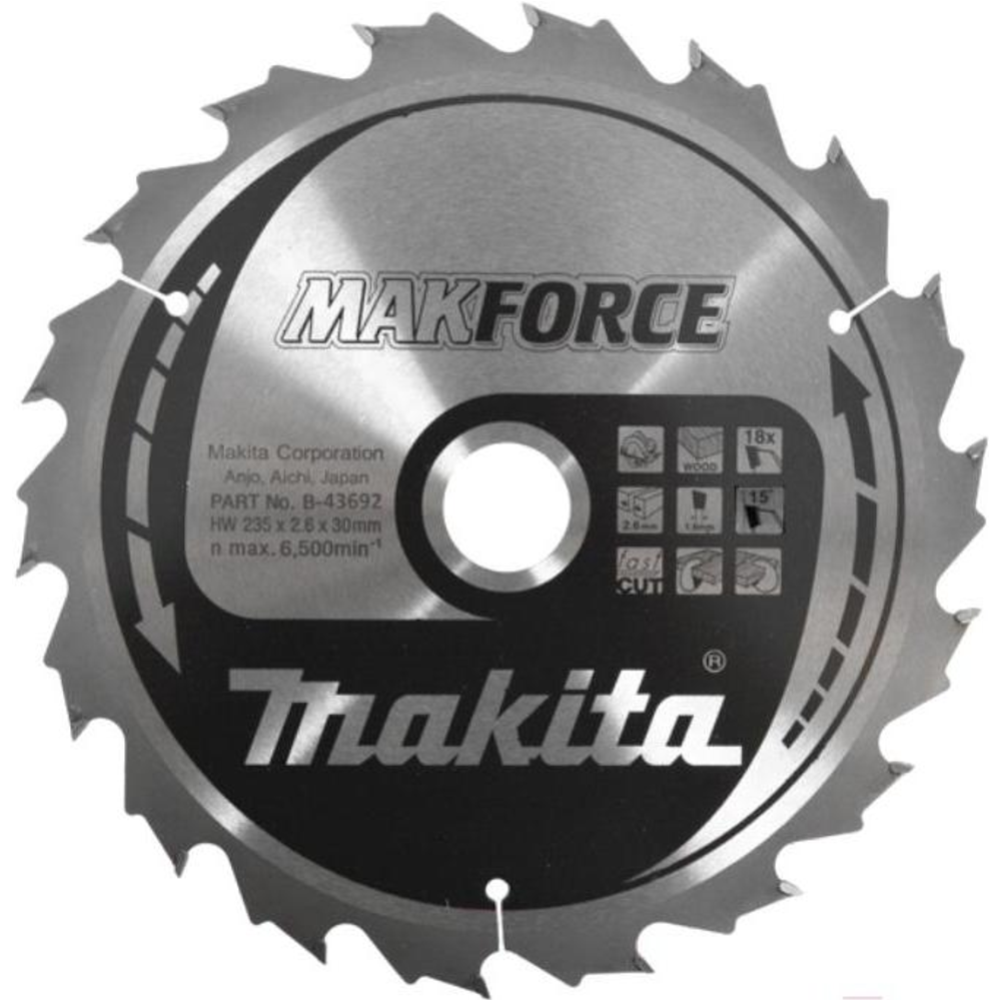 Пильный диск «Makita» Makforce, B-43692