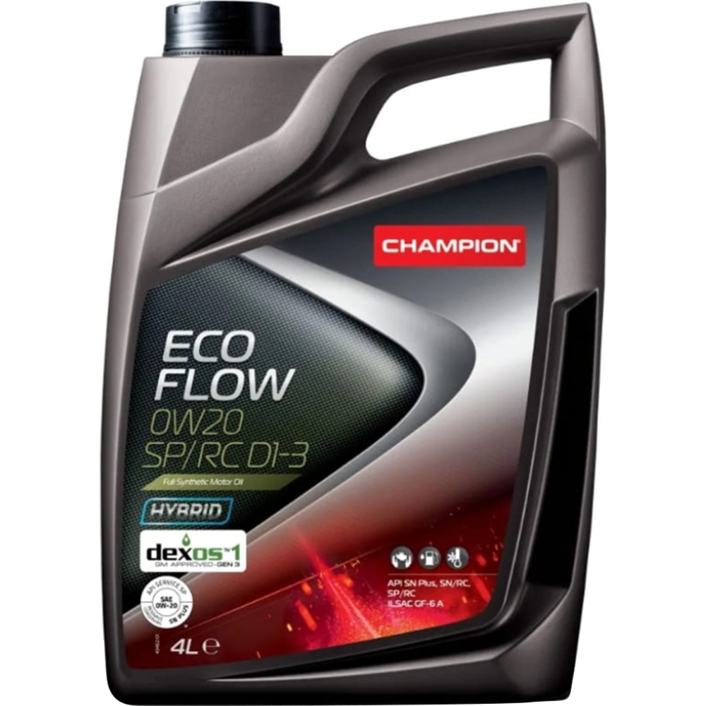 Моторное масло «Champion» Eco Flow 0W20 SP/RC D1-3, 1049909, 4 л