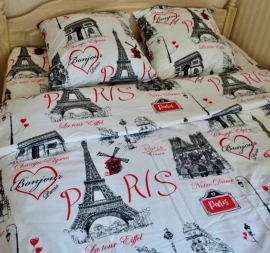 Комплект постельного белья Евро (Париж) из мягкой фланели