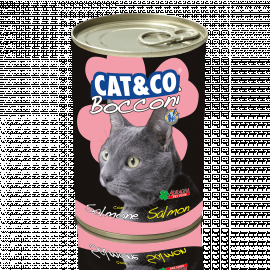 Консерва для котов Adragna Cat&Co кусочки лосося в соусе 400гр * 6шт