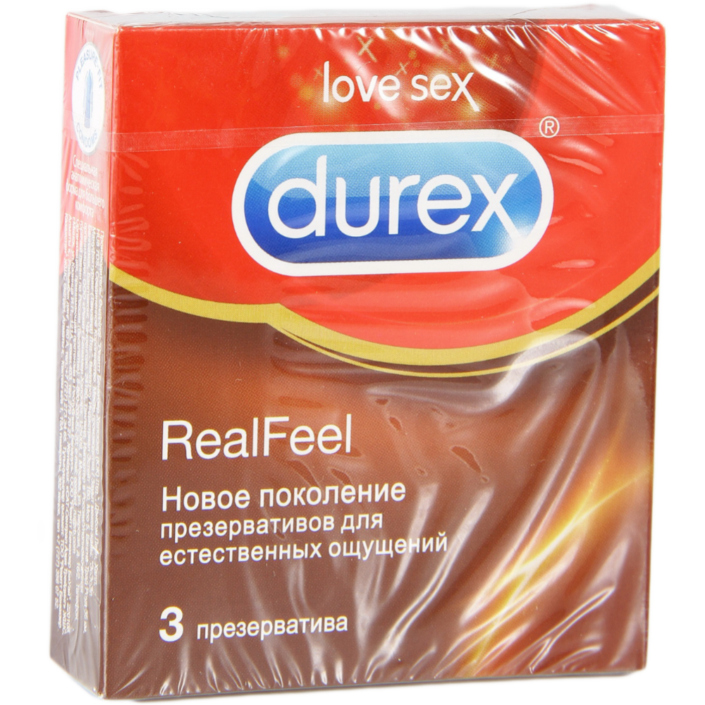 Презервативы «Durex» real Feel, естественные ощущения, 3 шт