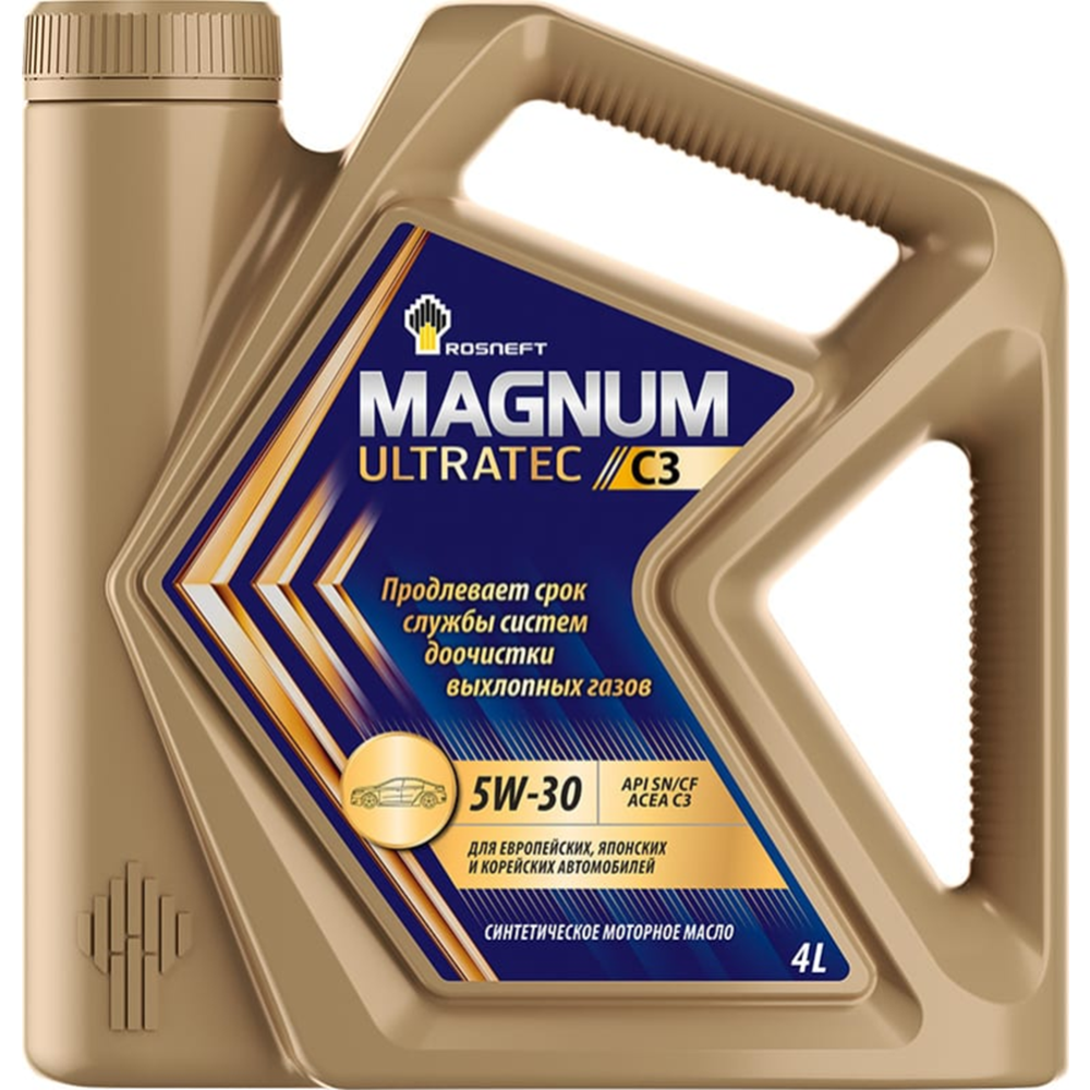 Моторное масло «Роснефть» Magnum Ultratec C3 5W-30, 40814142, 4 л