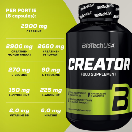 CREATINE CREA-TOR 120 cap, BIOTECH USA