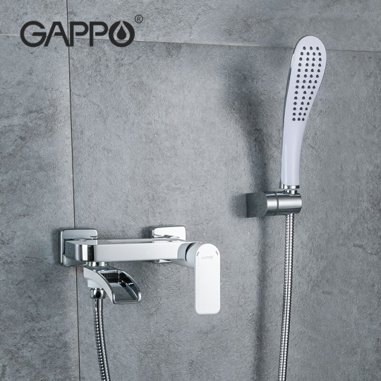 Смеситель для ванны Gappo G3248-8 Белый