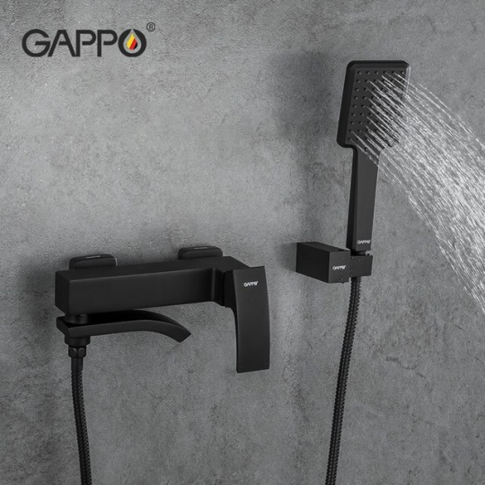 Смеситель для ванны Gappo G3207-6 Черный