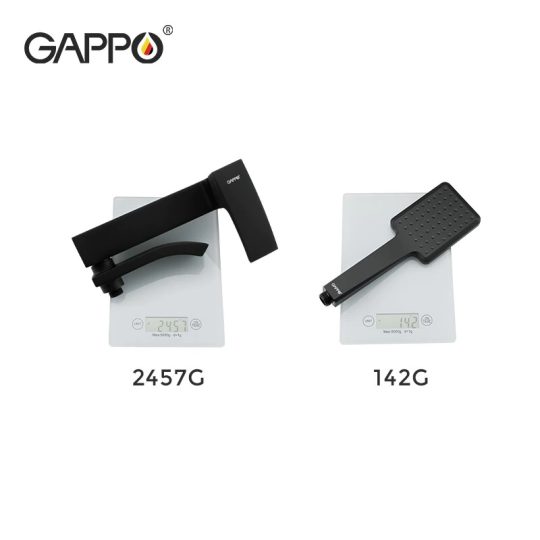 Смеситель для ванны Gappo G3207-6 Черный