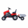 Каталка-трактор с педалями "Turbo" (красная) с полуприцепом