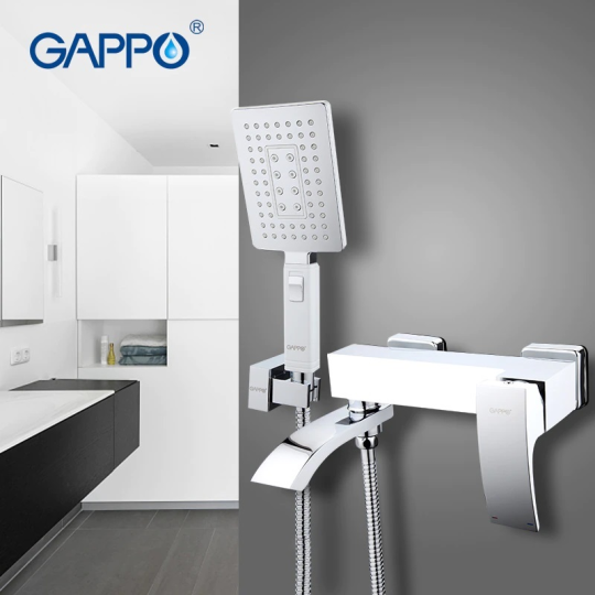 Смеситель для ванны Gappo G3207-8 Белый