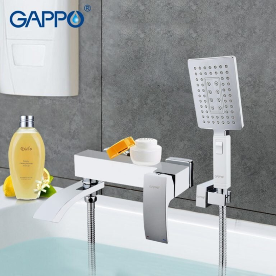 Смеситель для ванны Gappo G3207-8 Белый