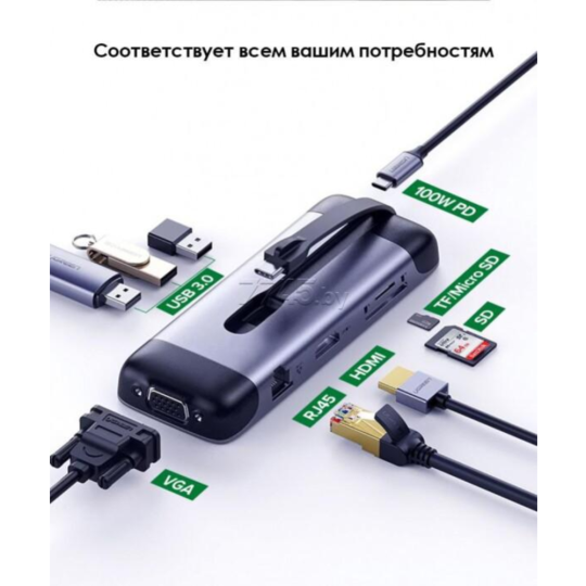 USB-хаб «Ugreen» CM286, 70409