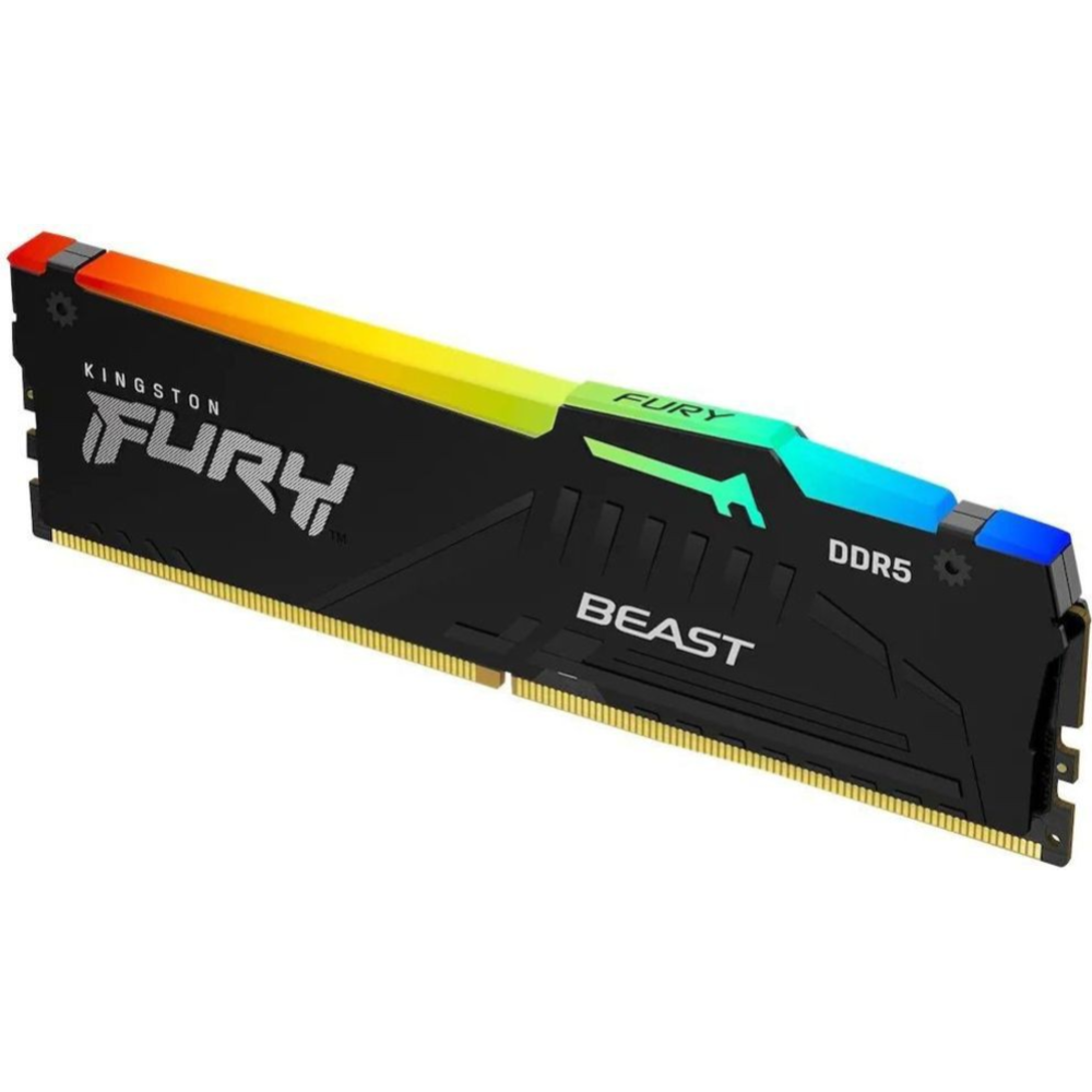 Оперативная память «Kingston» Fury Beast RGB, DDR5-4800 2x8GB, KF548C38BBAK2-16