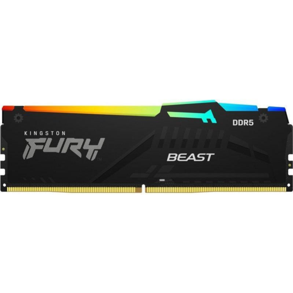 Оперативная память «Kingston» Fury Beast RGB, DDR5-4800 2x8GB, KF548C38BBAK2-16