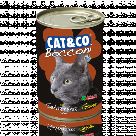 Консерва для котов Adragna Cat&Co кусочки дичи в соусе 400гр * 6 шт