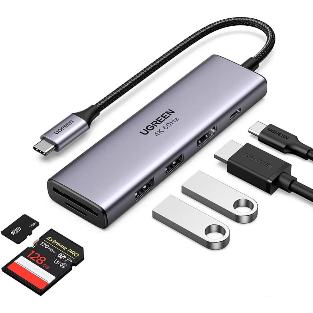 USB-хаб «Ugreen» CM511, Space Gray 60384