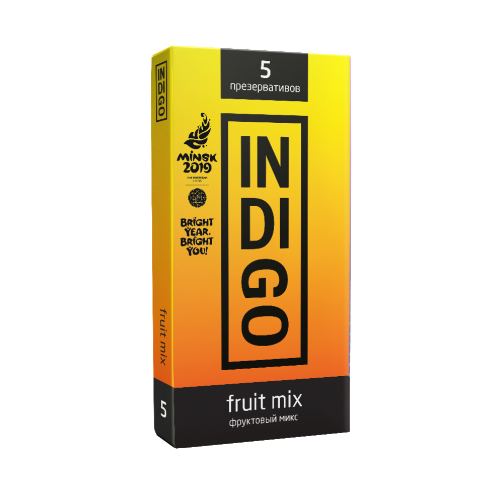Презервативы «Indigo» Fruit mix №5 фруктовый микс, 5 шт