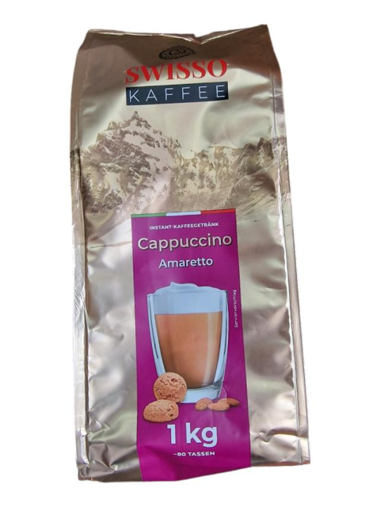 Кофейный напиток Swisso Cappuccino Wiener Amaretto, 1 кг