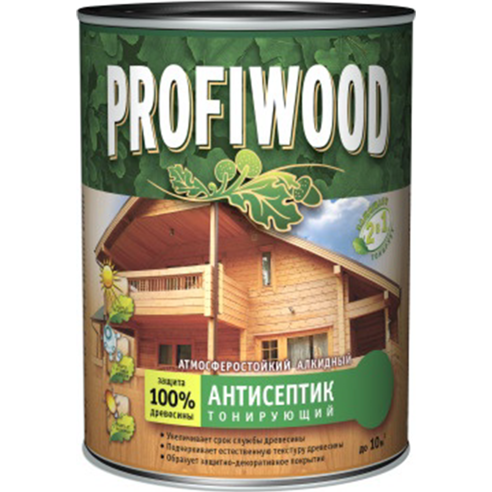 Антисептик лаковый «Profiwood» тик, 2.6 л