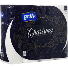 Туалетная бумага «Grite» Charisma 4 слоя, 12 рулонов