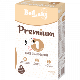 Смесь мо­лоч­ная сухая «Бел­лак­т» Premium 1, с 0 до 6 ме­ся­цев, 400 г