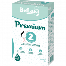 Смесь мо­лоч­ная сухая «Бел­лак­т» Premium 2, с 6 ме­ся­цев, 400 г
