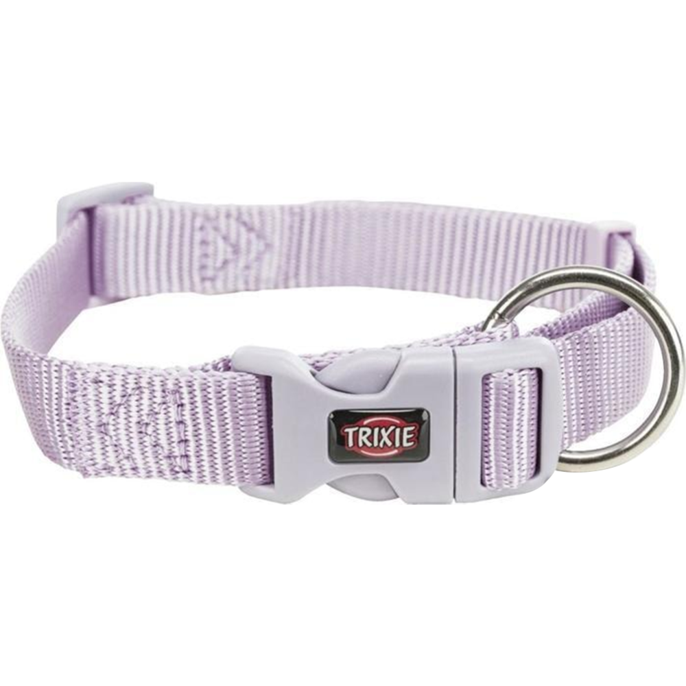 Картинка товара Ошейник «Trixie» Premium Collar, нейлон, светло-сиреневый, размер L-XL, 2.5х40-65 см