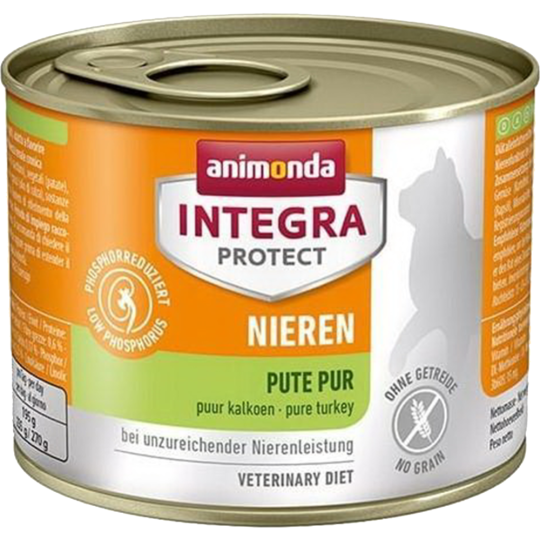 Корм для кошек «Animonda» Integra Protect Nieren, индейка, 86809, 200г