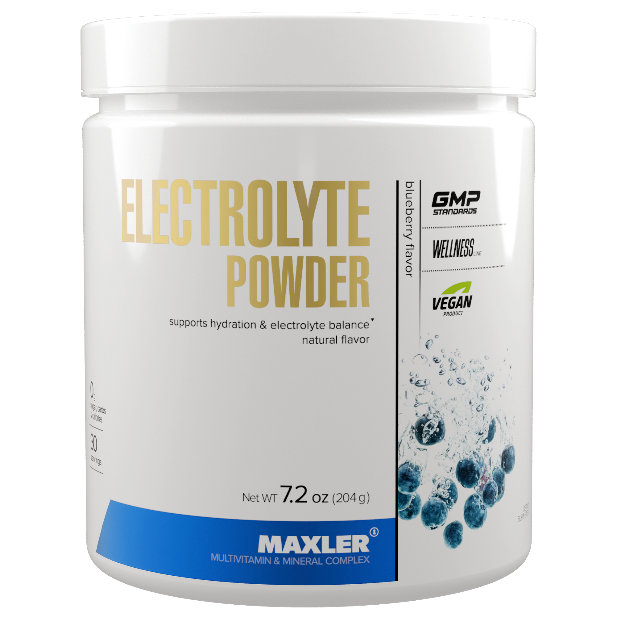 Электролиты Maxler Electrolyte Powder 204 g can - Blueberry