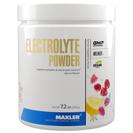 Электролиты Maxler Electrolyte Powder 204 g can - Lemon-Raspberry