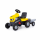 Каталка-трактор с педалями "Turbo" (жёлтая) с полуприцепом