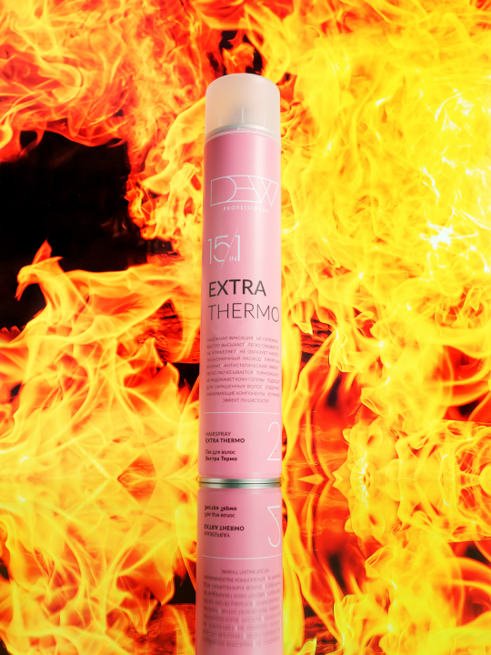 Лак для волос 15 в 1 Экстра термо (Hairspray Extra Thermo Strong) серии «DEW PROFESSIONAL»