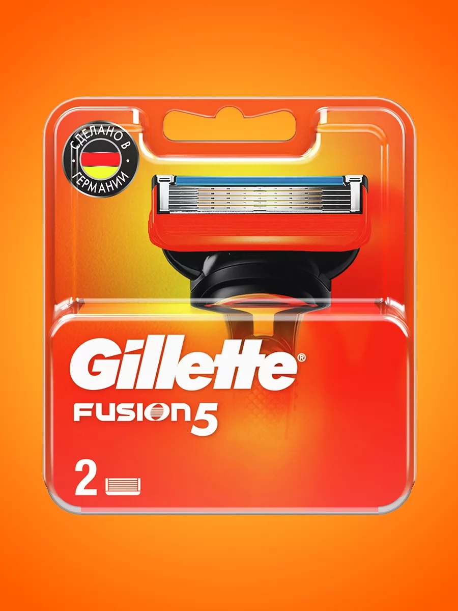 Сменные кассеты для бритья «Gillette» Fusion5 (2 шт)