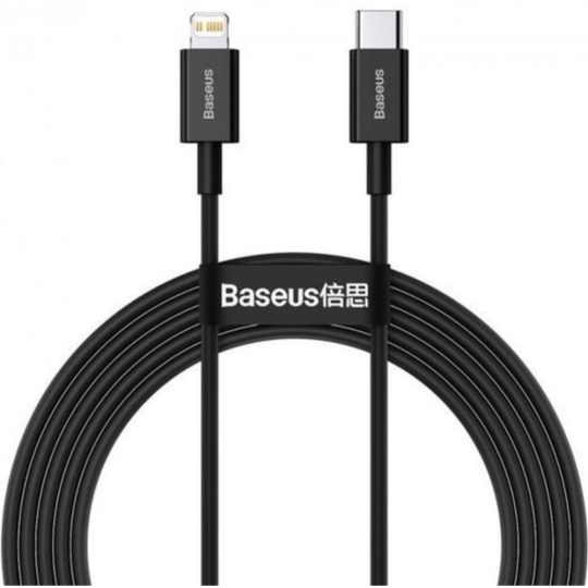 Кабель «Baseus» Superior, Fast Charging Data Type-C to iP PD 20W, Black, CATLYS-C01, 2 м