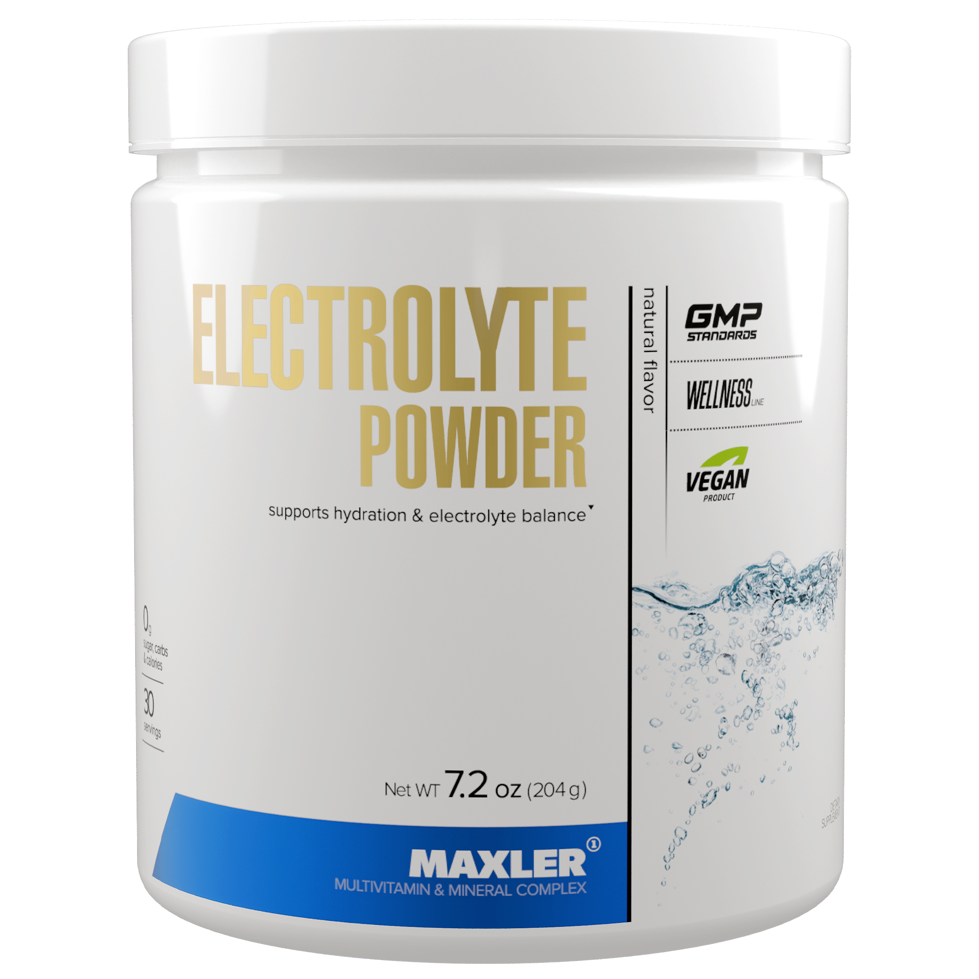 Электролиты Maxler Electrolyte Powder 204 g can - Natural