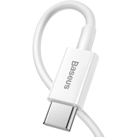 Кабель «Baseus» Superior, Fast Charging Data Type-C to iP PD 20W, White, CATLYS-02, 0.25 м