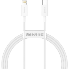 Кабель «Baseus» Superior, Fast Charging Data Type-C to iP PD 20W, White, CATLYS-C02, 2 м