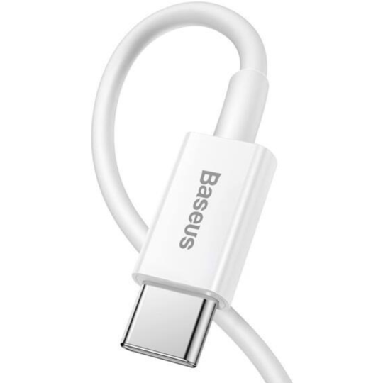 Кабель «Baseus» Superior, Fast Charging Data Type-C to iP PD 20W, White, CATLYS-C02, 2 м