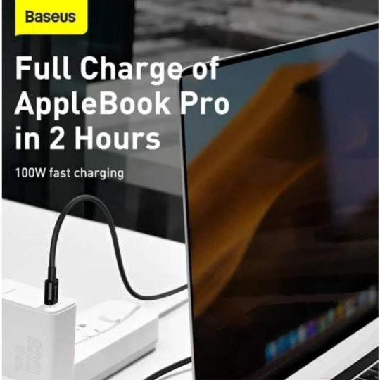 Кабель «Baseus» Superior, Fast Charging Data Type-C to Type-C 100W, Black, CATYS-B01, 1 м