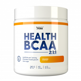 Аминокислота БЦАА Health Form BCAA 2:1:1 240 г Апельсин