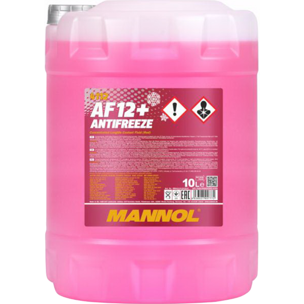 Антифриз «Mannol» AF12+ -40C, MN4012-10, красный, 10 л