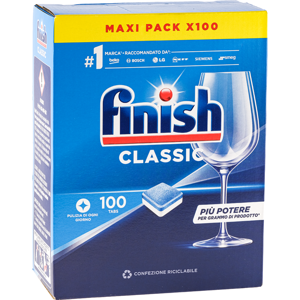 Таблетки для посудомоечных машин «Finish» Classic, 100 шт