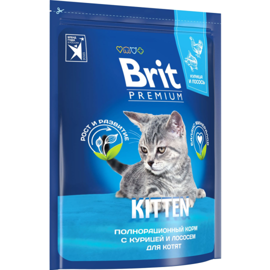 Корм для котят «Brit» Premium, Kitten, с курицей, 5049677 2 кг