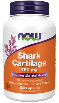 Акулий хрящ Now Foods Shark Cartilage, 100 капс.