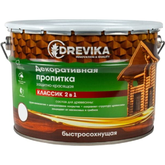 Пропитка «Drevika» 3 553, махагон, 9 л